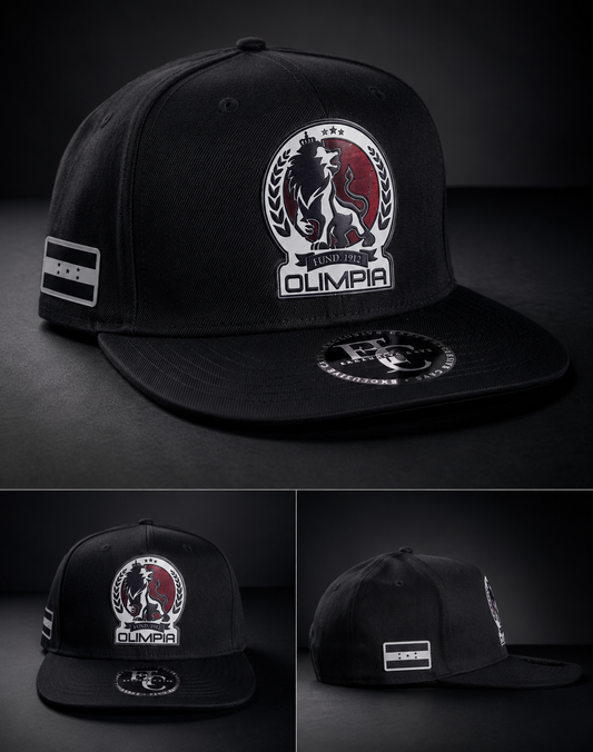 Gorra Oficial Olimpia Honduras Negra Unisex