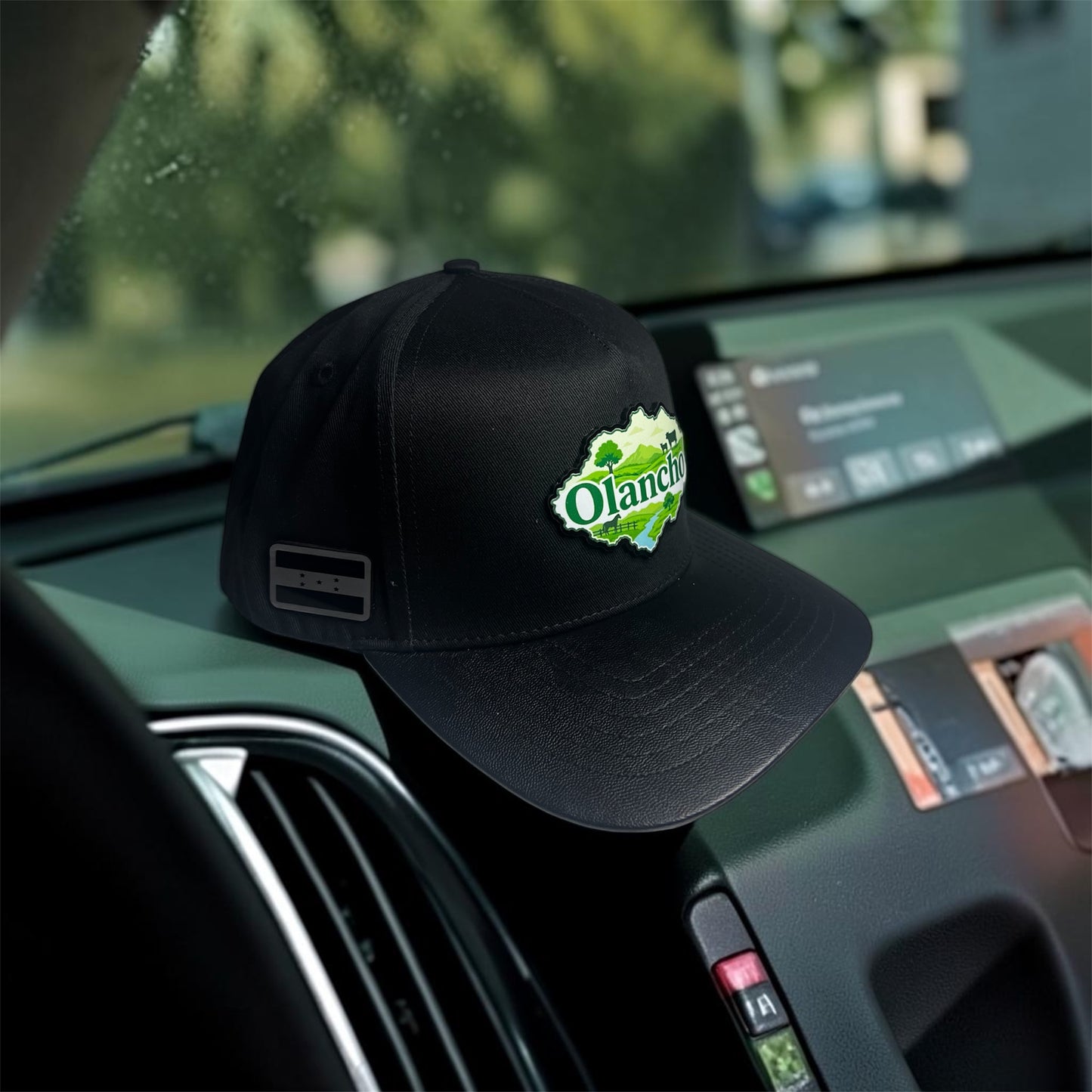 Olancho Trucker Hat Negra – Edición Mapa